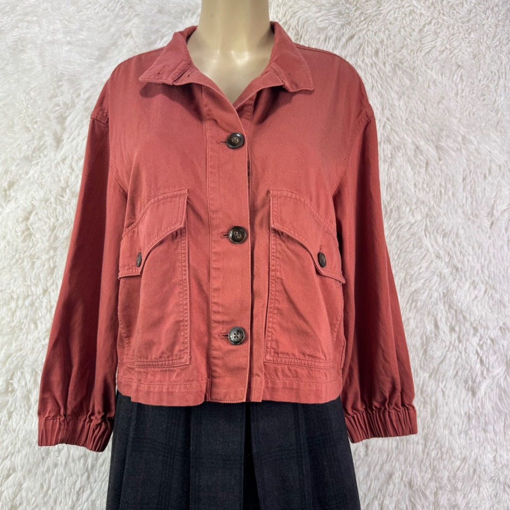 Madewell Rust Cotton Blend Utility Chore Jacket Size Small